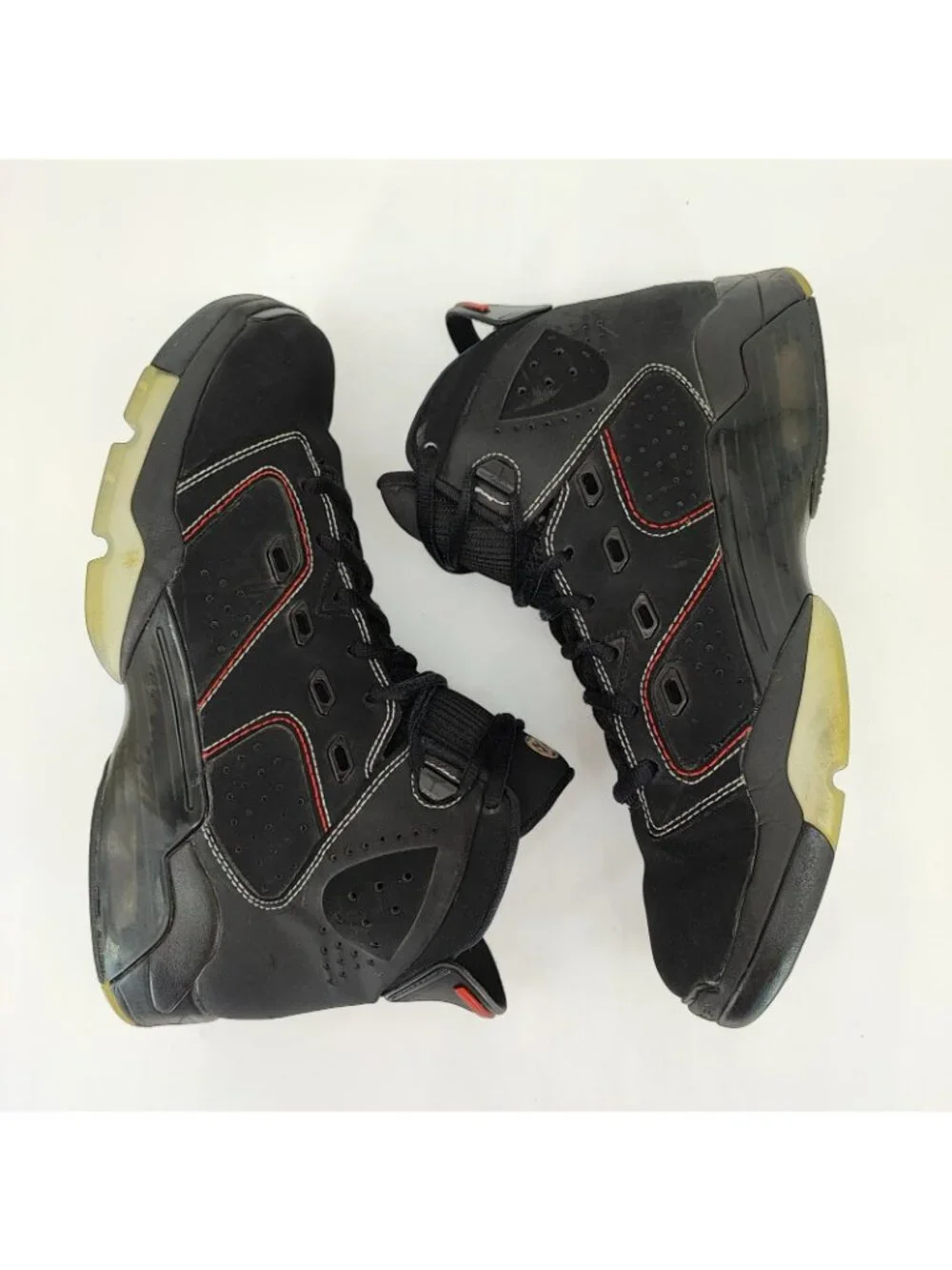 Nike Jordan 6-17-23 Men's Size 9.5 Basketball Nubuck Black High Top Shoes